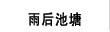 雨后池塘
